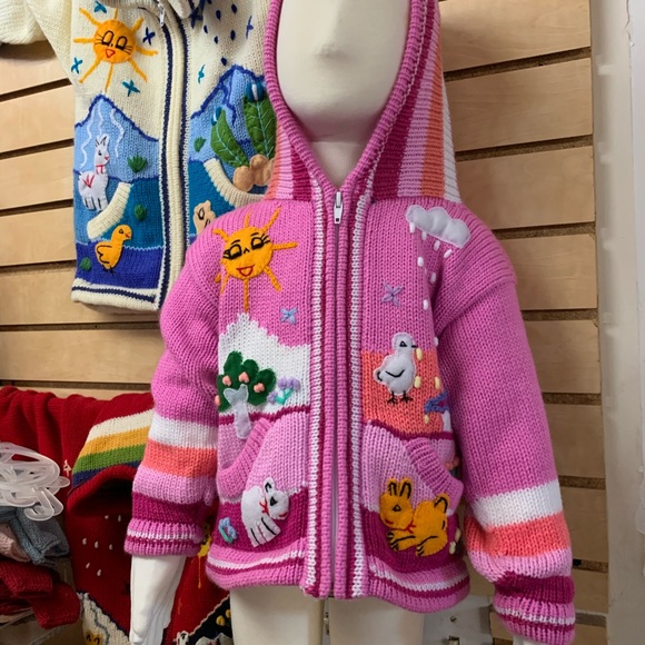 Alpaca NEW zip up hooded sweater - Picture 1 of 4